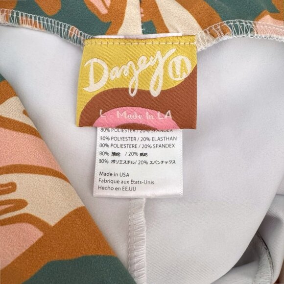 Dazey LA x Anthropologie We are One Face Print Artsy Leggings Womens L - Picture 2 of 4